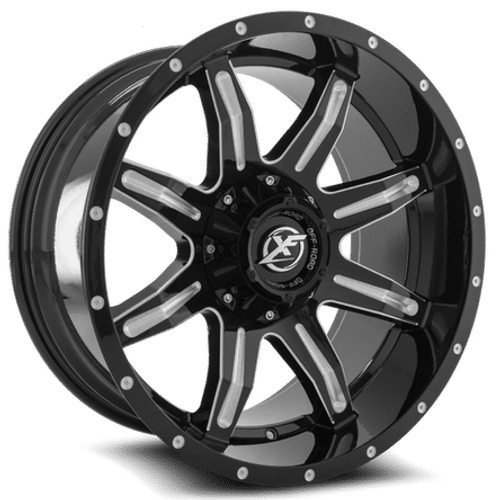 XF OFFROAD XF-215 20x9 5x127/5x139.7 0 Gloss Black Milled