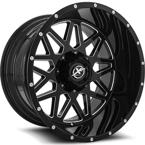 XF-211 24x14 8x170/8x180 -76 Gloss Black Milled