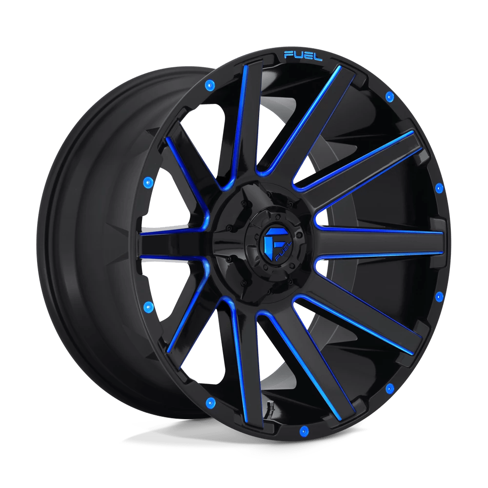 FUEL D644 CONTRA 20x9 8x170 1 GLOSS BLACK BLUE TINTED CLEAR