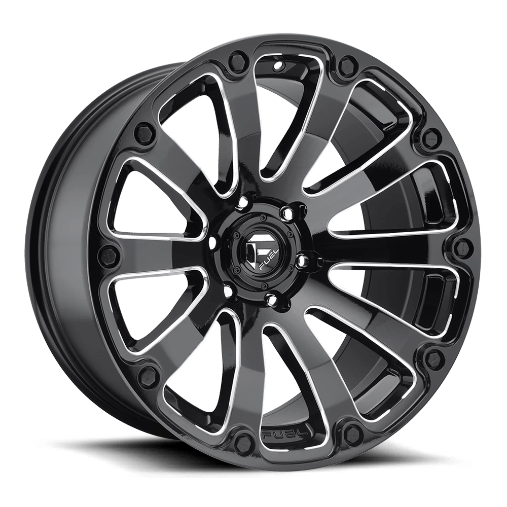 FUEL D598 DIESEL 20x9 5x139.7 1 GLOSS BLACK MILLED