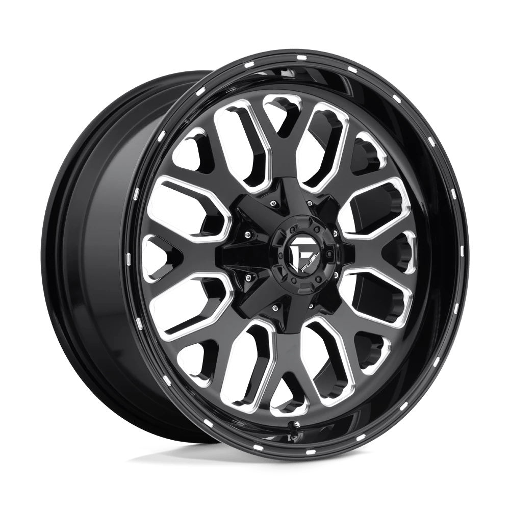FUEL D588 TITAN 20x12 5x127/5x114.3 -43 GLOSS BLACK MILLED
