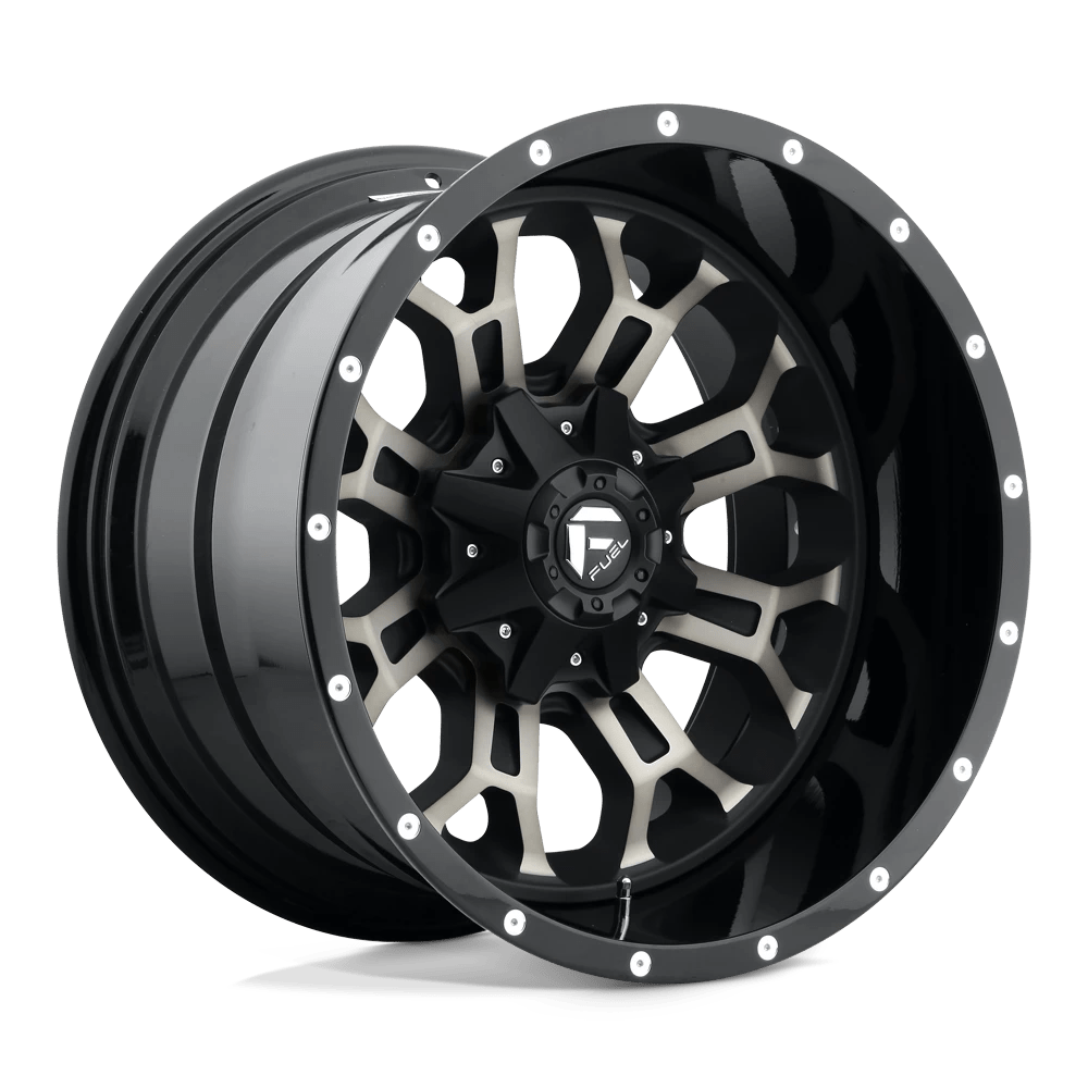 FUEL D561 CRUSH 18x9 5x139.7/5x150 -12 GLOSS MACHINED DOUBLE DARK TINT