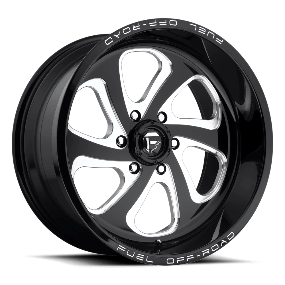 FUEL D587 FLOW 18x9 8x165.1 -12 GLOSS BLACK MILLED