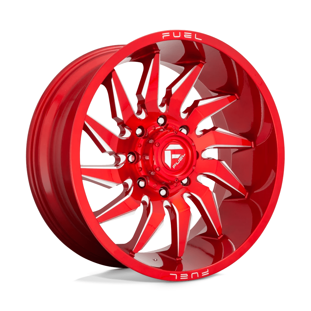 FUEL D745 SABER 24x12 6x135 -44 CANDY RED MILLED