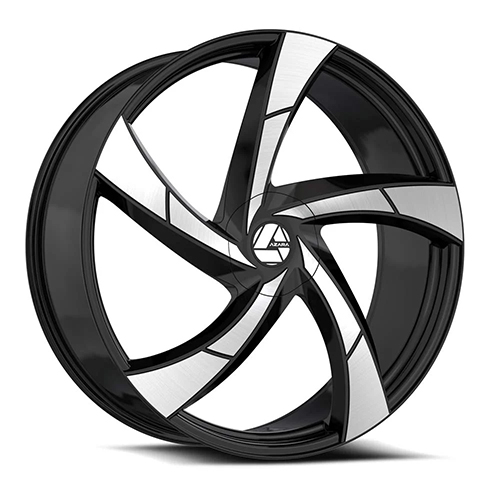 AZA-524 20x8.5 5x112/5x114.3 35 Gloss Black Machined