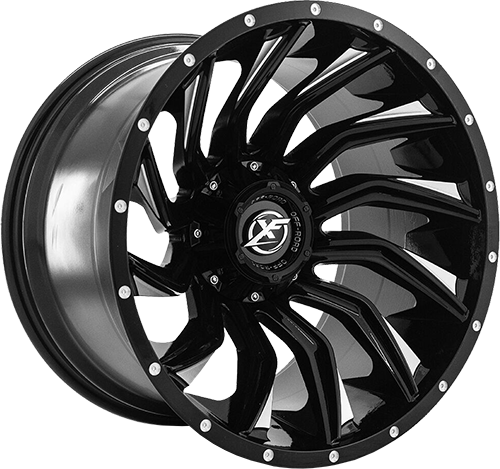 XF-224 24x14 5x127/5x139.7 -76 Gloss Black Milled