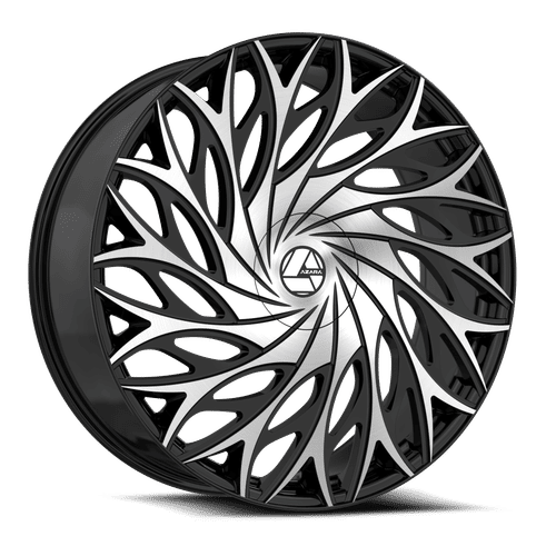 AZARA AZA-525 22x8.5 5x114.3/5x120 38 Gloss Black Machined