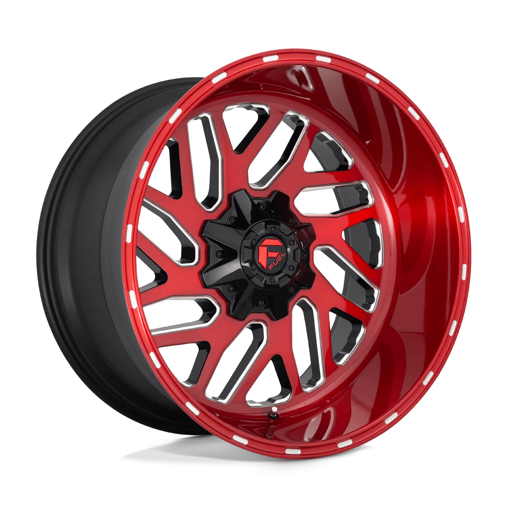 FUEL D691 TRITON 24x12 8x180 -44 CANDY RED MILLED
