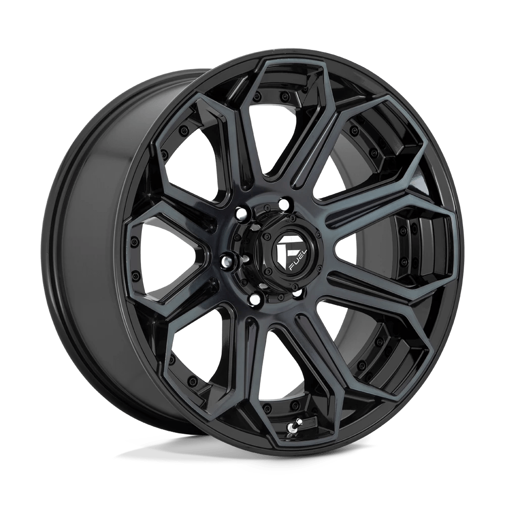 FUEL D704 SIEGE 20x9 5x139.7 20 GLOSS MACHINED DOUBLE DARK TINT