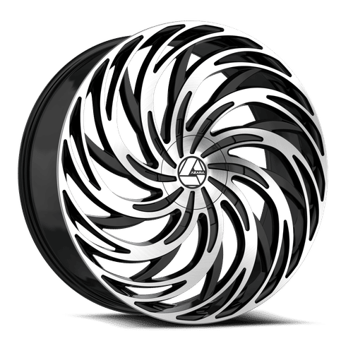 AZARA AZA-531 20x8.5 5x112/5x114.3 35 Gloss Black Machined