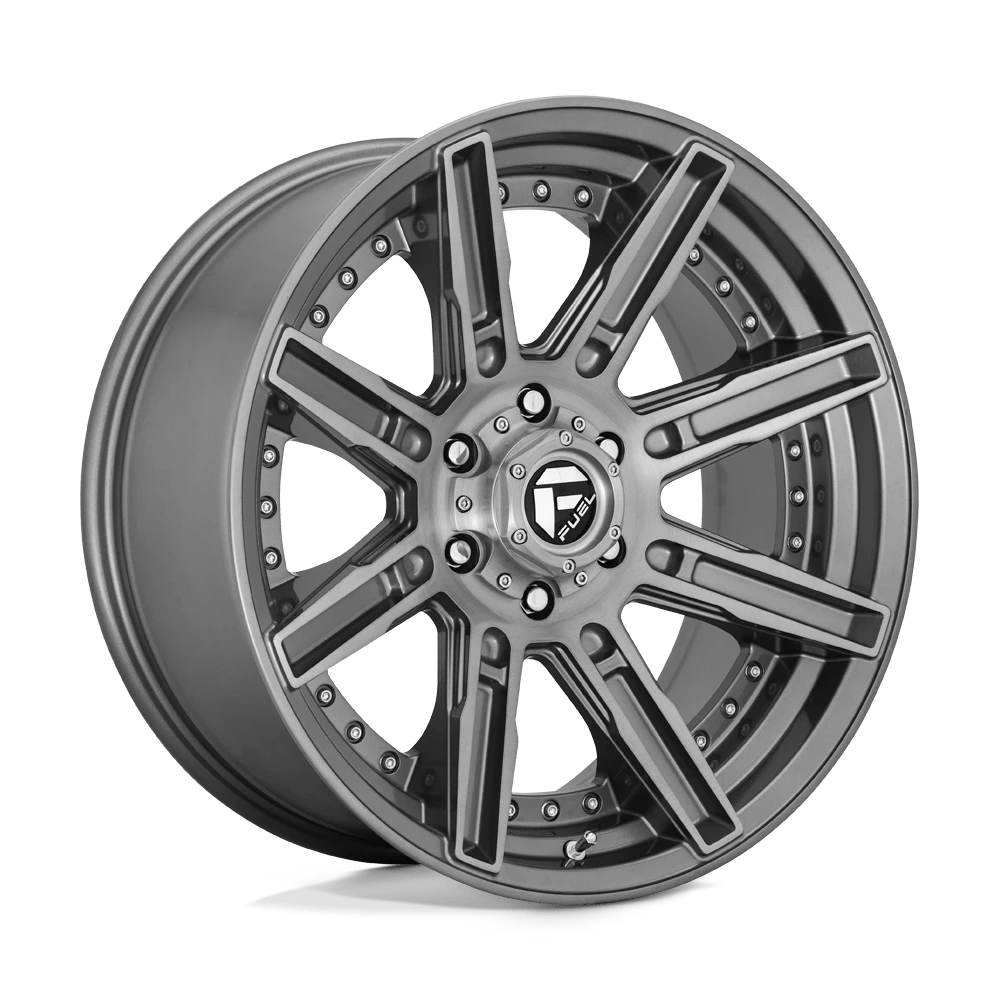 FUEL D710 ROGUE PLATINUM 20x9 6x139.7 1 BRUSHED GUN METAL TINTED CLEAR
