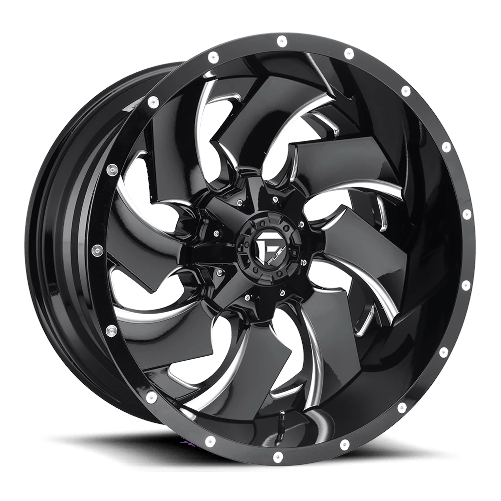 FUEL D239 CLEAVER 24x16 6x135/6x139.7 -99 GLOSS BLACK MILLED